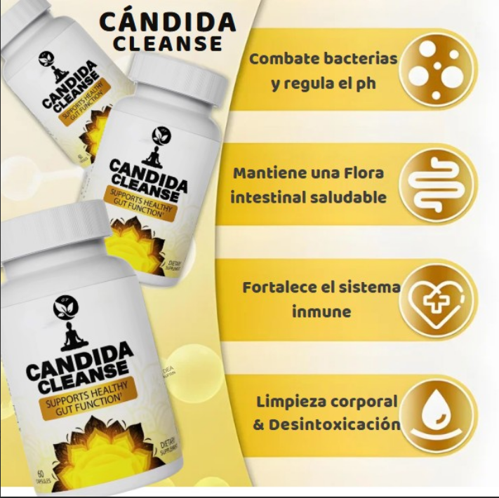 Candida Cleanse - Equilibrio Intestinal Natural (Producto Verificado)