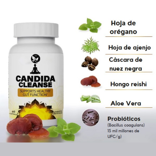 Candida Cleanse - Equilibrio Intestinal Natural (Producto Verificado)