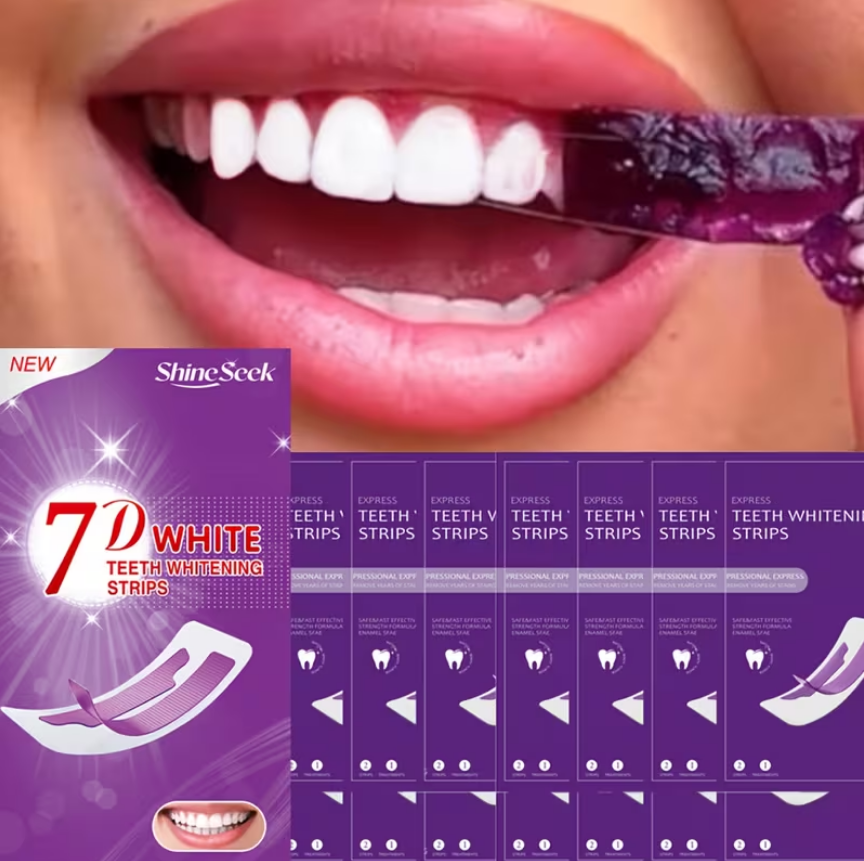 7D White Pro – Tiras Blanqueadoras Dentales