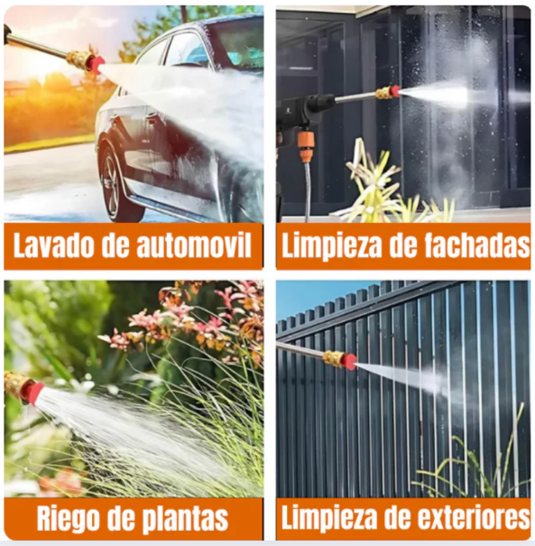 Hidrolavadora Portátil de Alta Presión - Doble Batería 288V