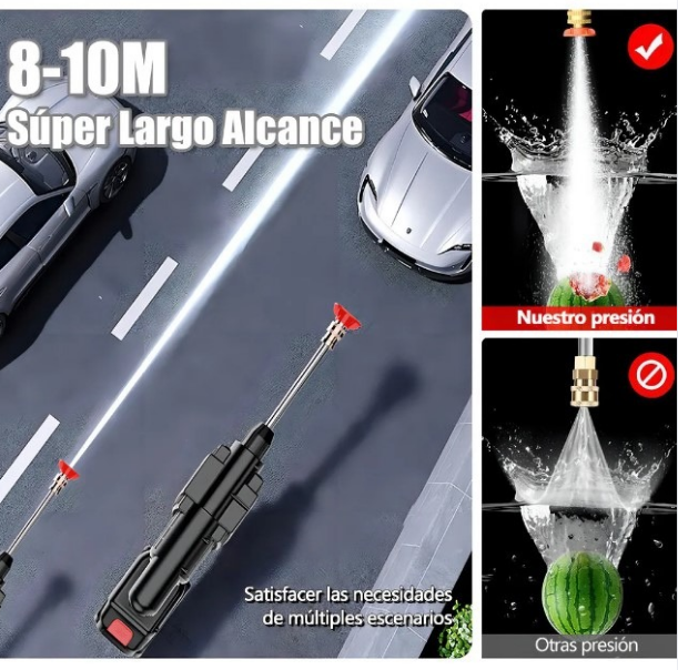 Hidrolavadora Portátil de Alta Presión - Doble Batería 288V