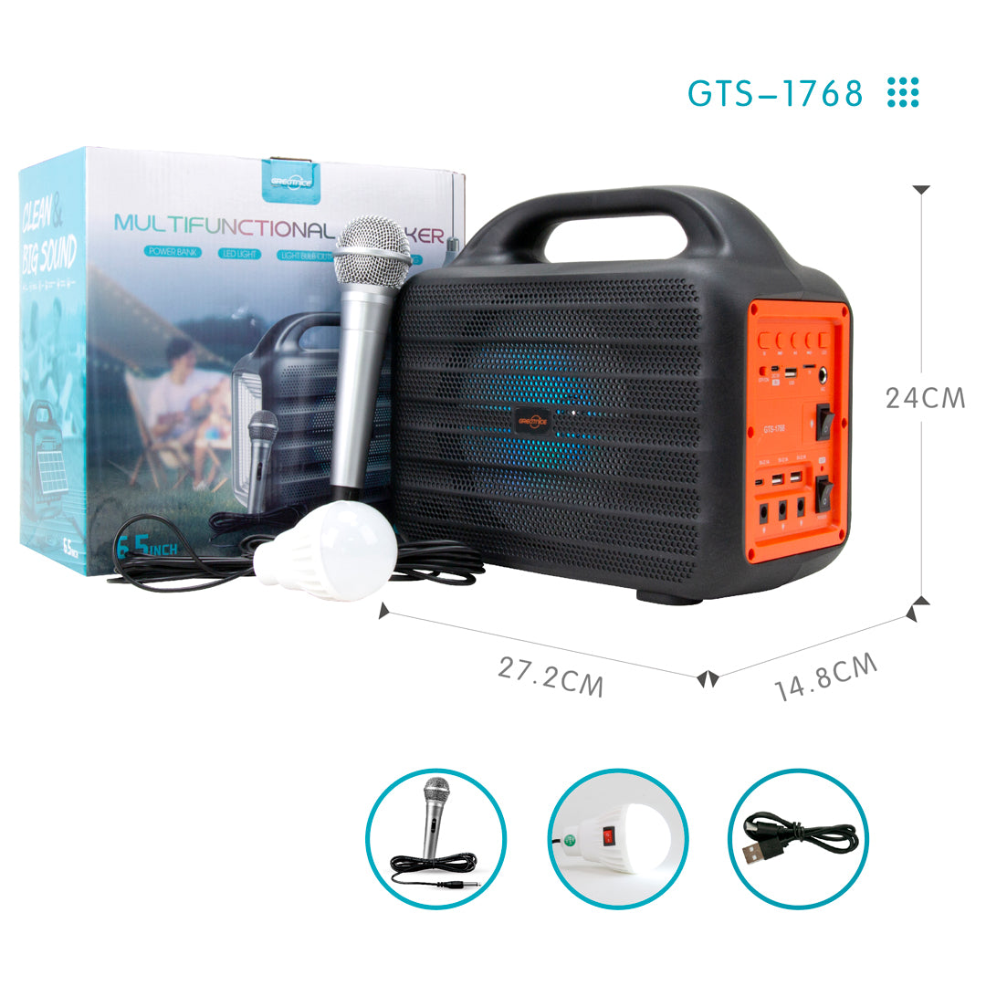 Parlante Solar Multifuncional